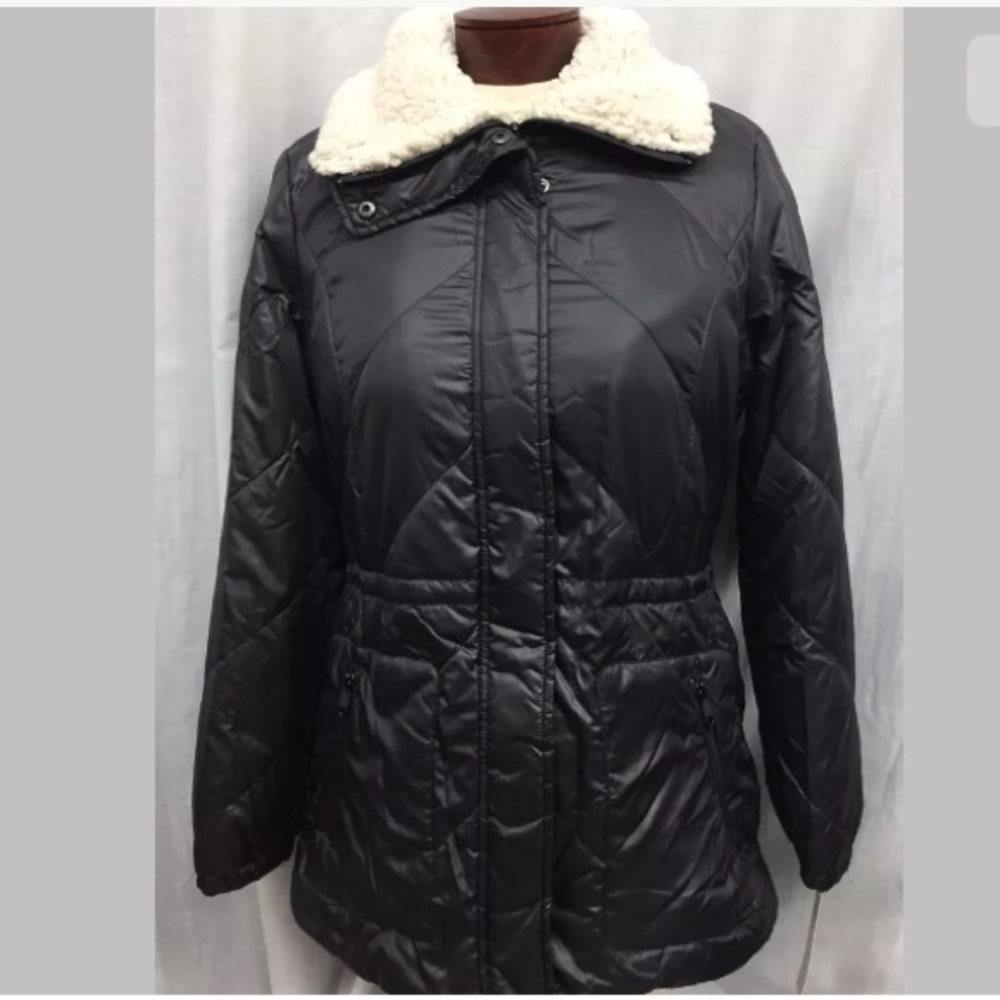 Kenneth Cole Faux Fur Sherpa-Lined Parka - Picture 2 of 4
